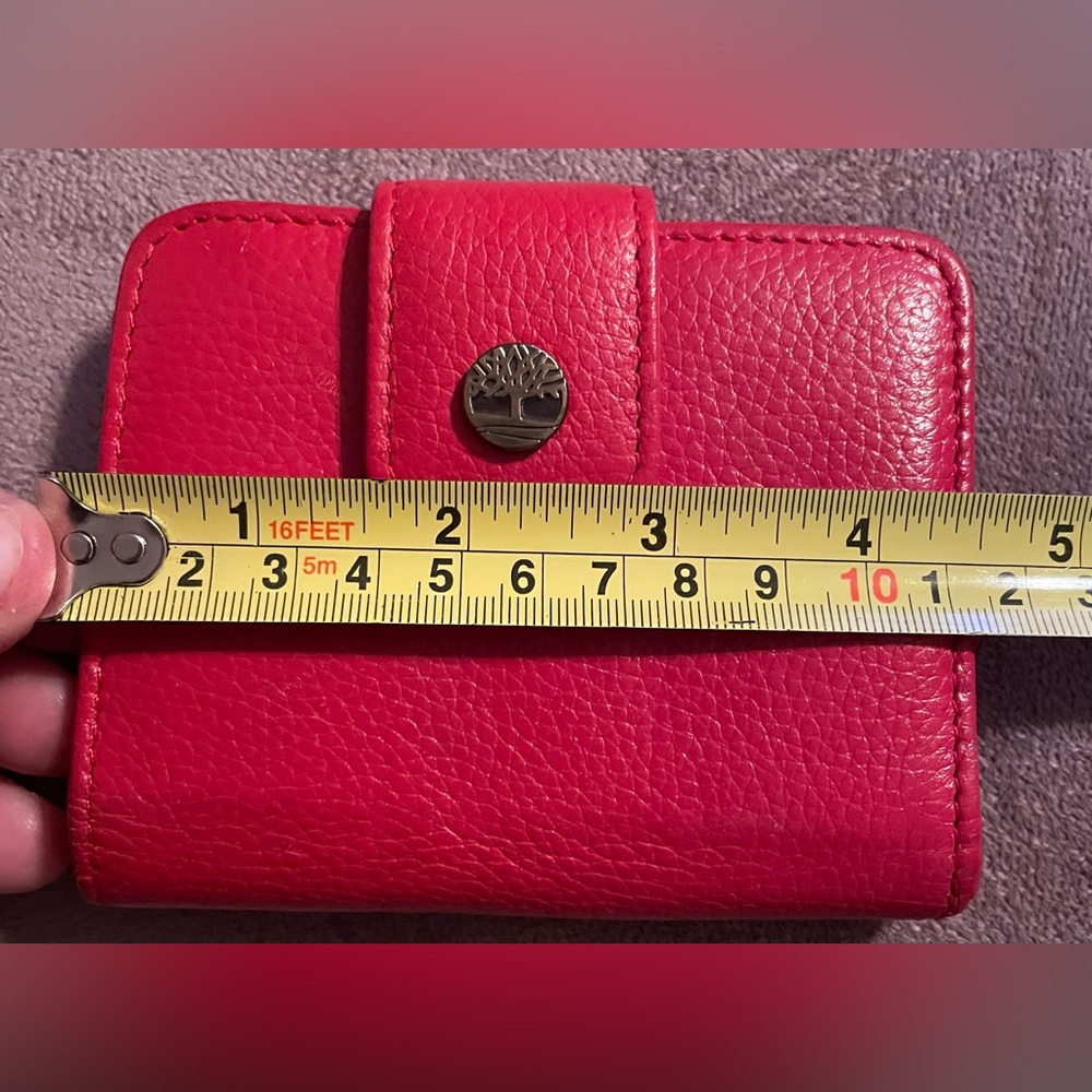 Timberland Bold Red Leather Wallet - Picture 10 of 11